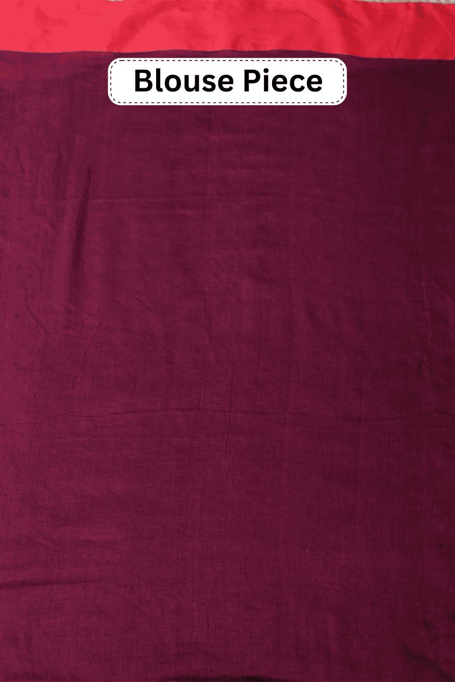 The Miransha – Wine Bengal Handloom Khadi Cotton Saree MeMaana