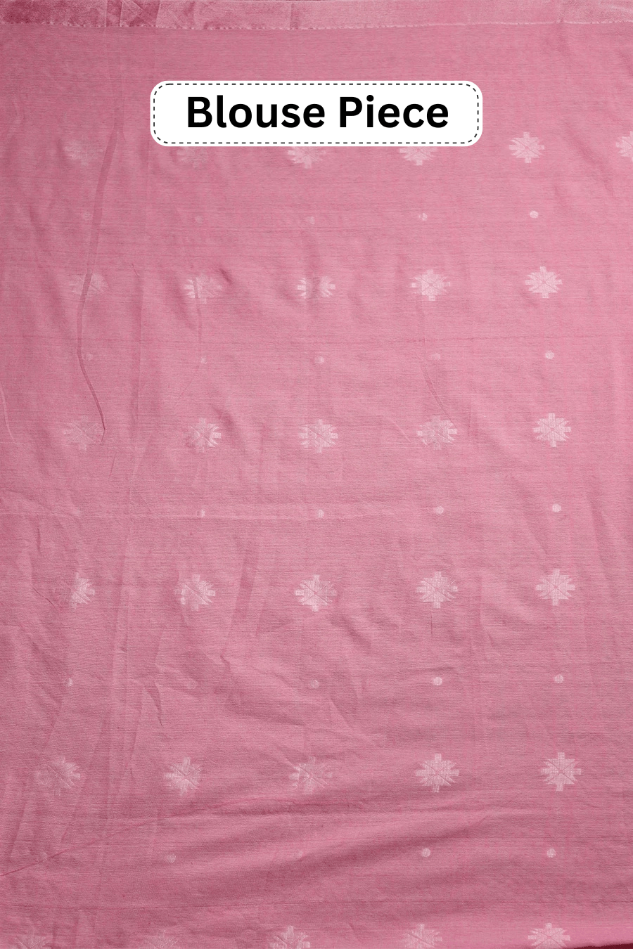 Threads of Raag - Pink Bengal Handloom Khadi Cotton Saree MeMaana