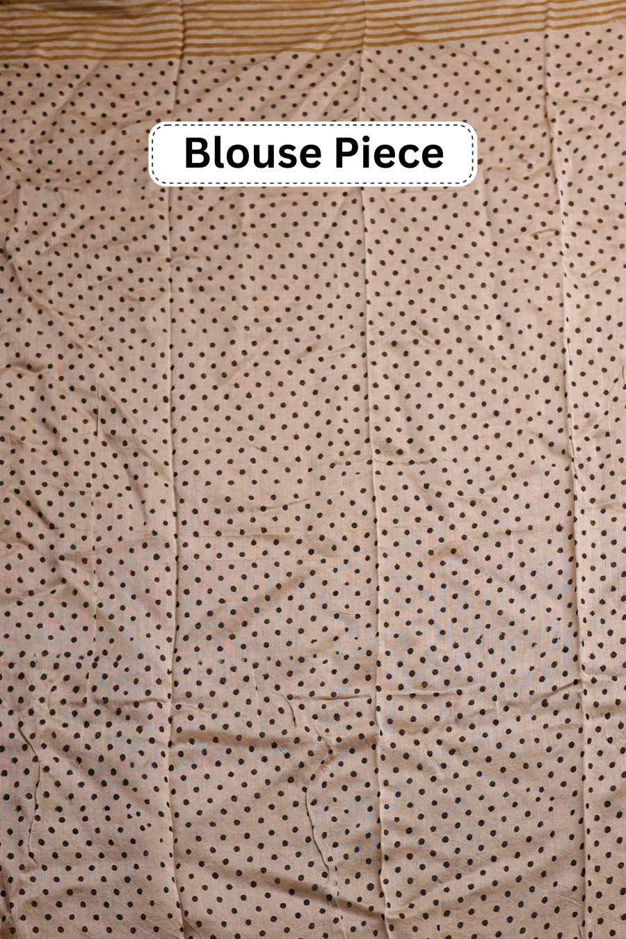 Sugandh Dhaga - Cream Black Hand Block Printed Maheshwari Silk Saree MeMaana