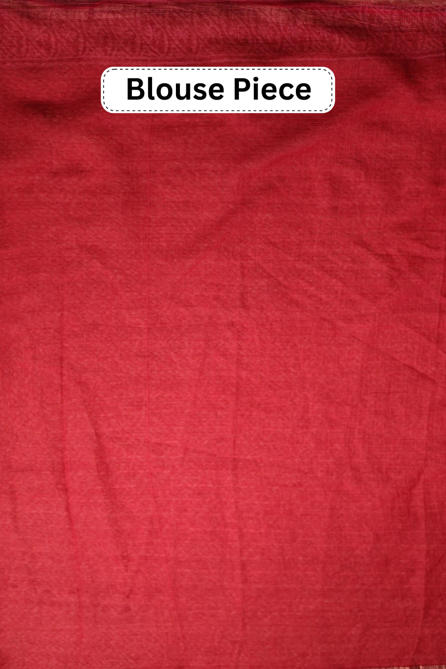 Noor - Red Hand Block Printed Pure Kota Cotton Saree MeMaana