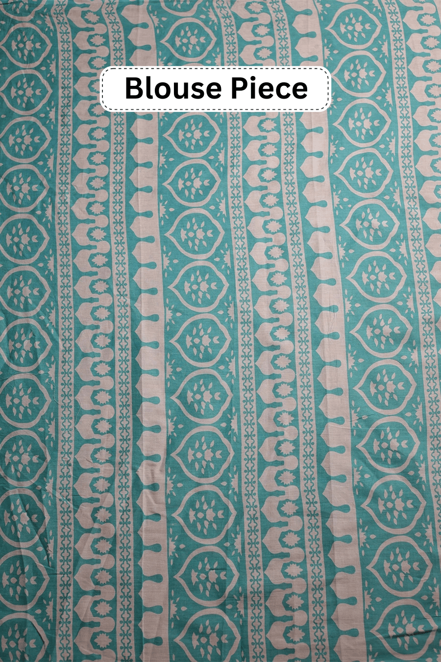 Azaad Aura – White Hand Block Printed Mulmul Cotton Saree with Crocodile Pattern MeMaana