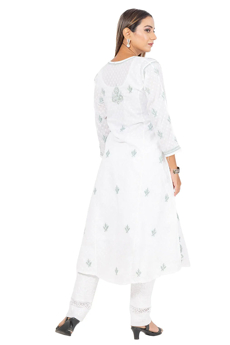Fabnuma Handcrafted Chikankari Cotton Kurti - Fabnuma