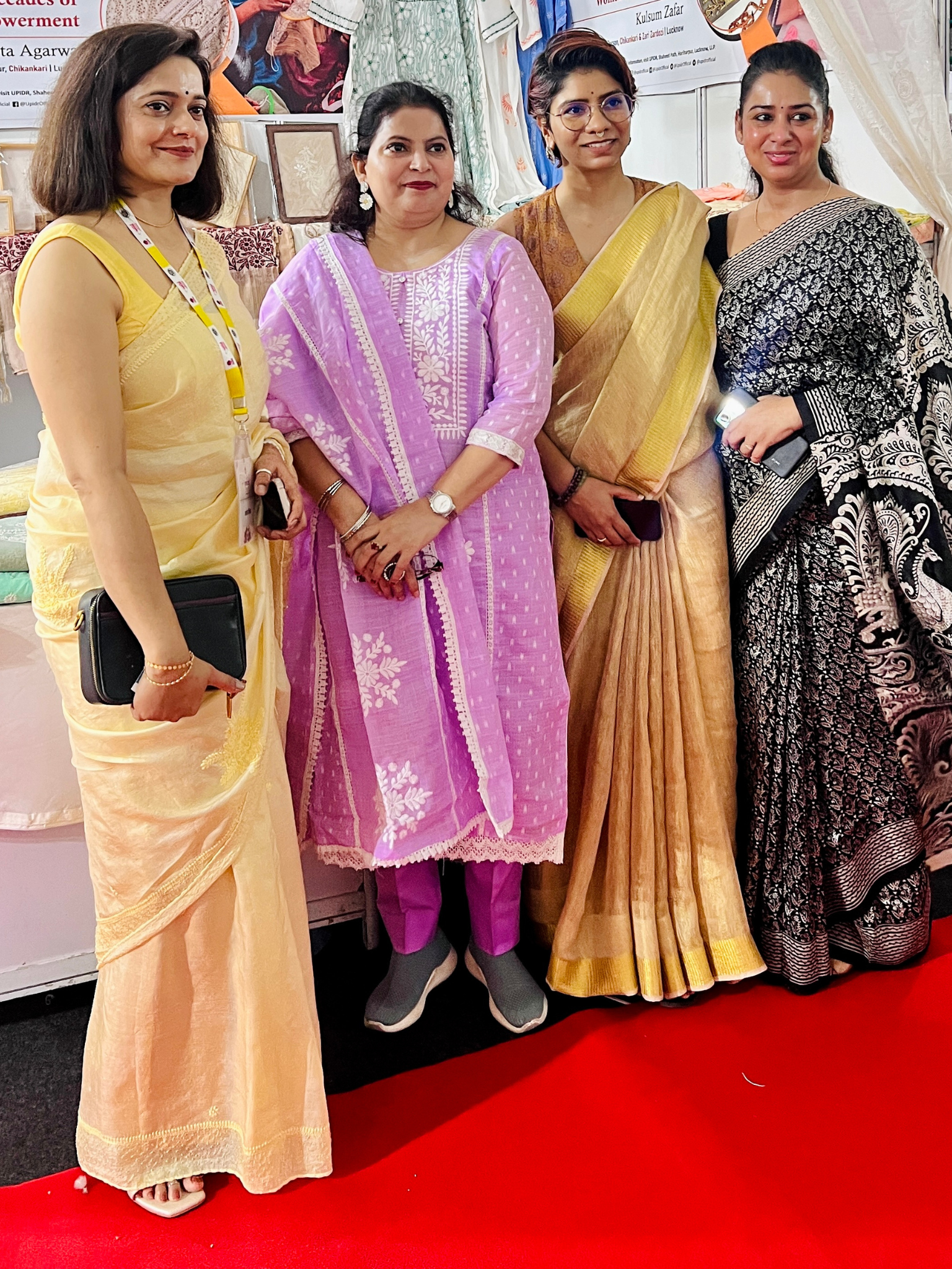 Women Entrepreneurs & Saree Brands at Aakansha Haat Lucknow 2024 MeMaana