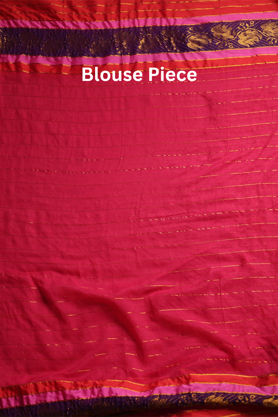 Ethnic Muse - Red Mulmul Cotton Saree with Tassels MeMaana