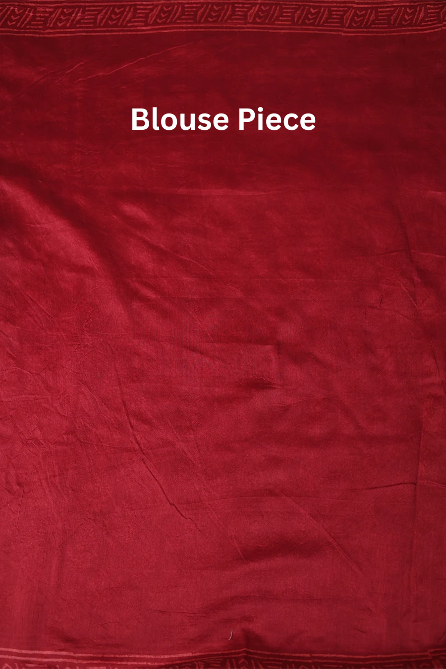 Roopmati - Red Hand Block Printed Chanderi Silk Saree MeMaana