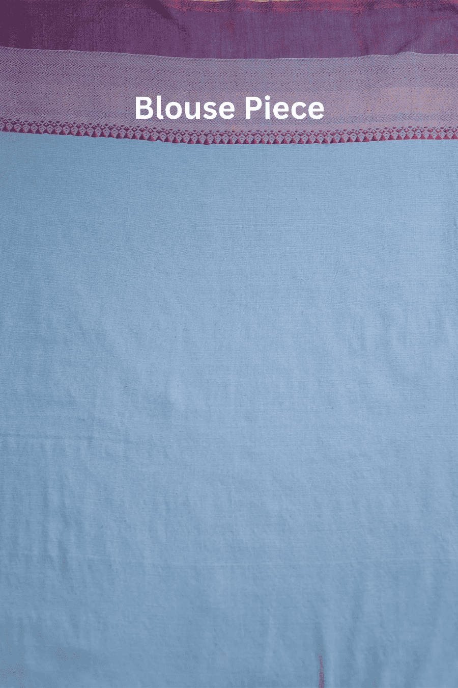 Saanjh Grace – Blue Handwoven Bengal khadi Cotton Saree MeMaana