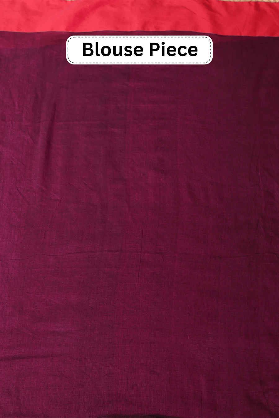 The Miransha – Wine Bengal Handloom Khadi Cotton Saree MeMaana