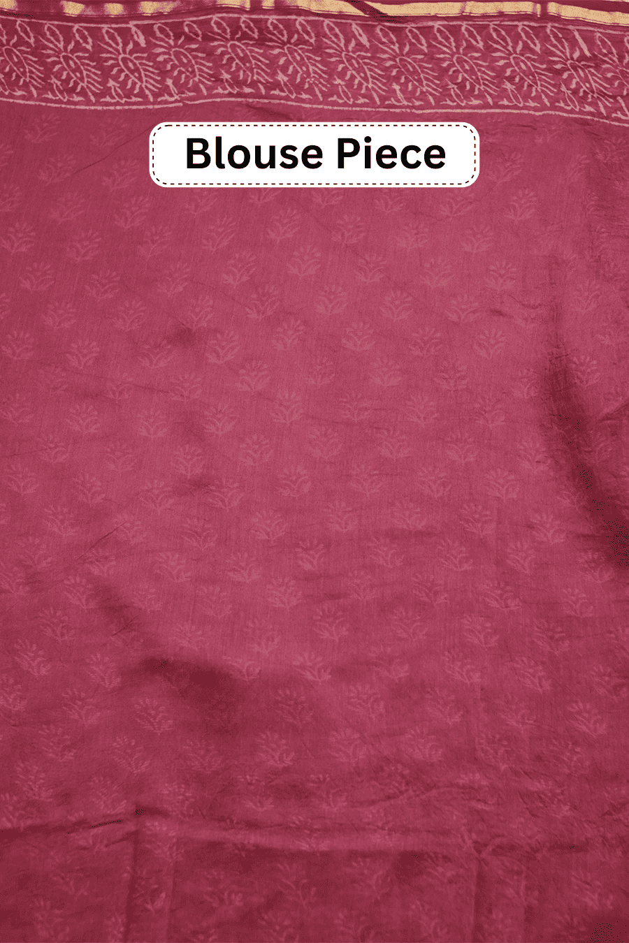 Style Affair – Pink Hand Block Printed Chanderi Silk Saree MeMaana