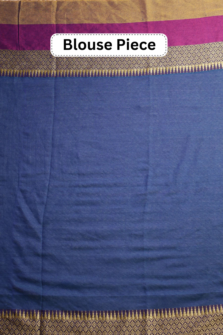 Rhythm of Rasa - Teel Blue Khadi Cotton Handwoven Saree MeMaana