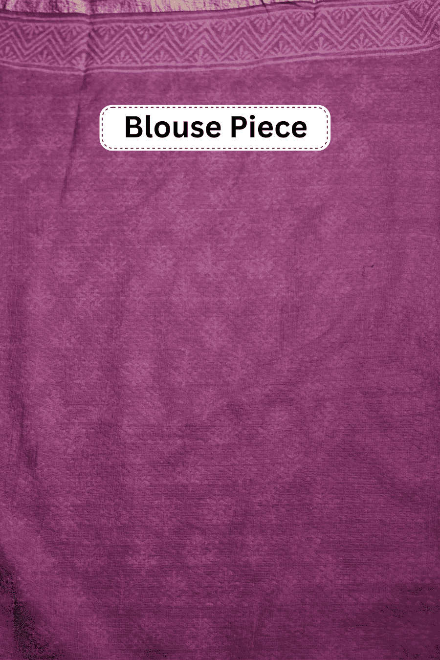 Woven Air – Purple Hand Block Printed Pure Kota Cotton Saree MeMaana