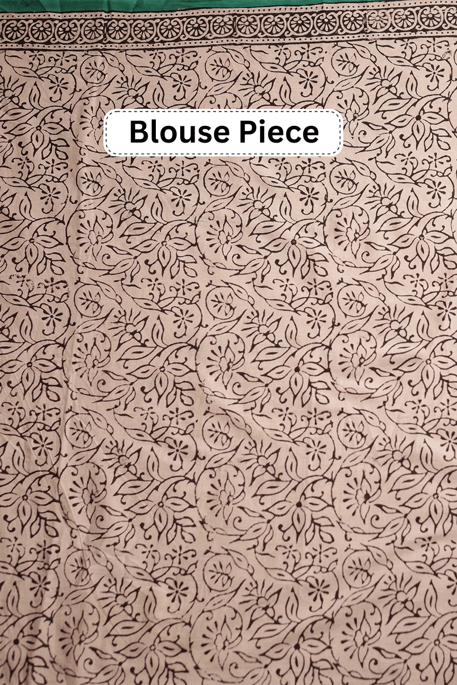 Light Legacy – White Hand Block Printed Mulmul Cotton Saree MeMaana